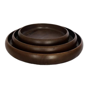 Modern Design Walnut & Acacia Wood Serving Tray <b>Set</b> Multi-Piece Food Display Platter for Snacks Desserts & <b>Tea</b> - Product Image 1