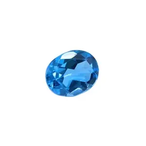 100% Natural Swiss Blue Topaz 3A Grade 8x10mm Oval Cut Loose Faceted Gemstone Blue Color Topaz Zirconia Gems Wholesale Lot