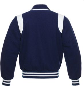 Wholesale Custom <b>Men's</b> High Street Letterman Varsity <b>Jacket</b> Winter Wool Shell with Embroidered <b>Letters</b> and Chenille Patches - Product Image 3