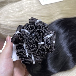 Trames Genius de luxe en gros de qualité supérieure 100g cheveux humains sans retour extensions de cheveux Genius trame usine du Vietnam - Product Image 2