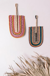New Arrivals Luxury Seagrass Hand <b>Fan</b> <b>Decor</b> <b>Wall</b> Home Environmentally Friendly Products Set of 2 Products Made in Viet Nam - Product Image 4