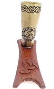 Corne à boire 100% naturelle, style viking médiéval, motif animal marin, polie, haute qualité, corne à bière, fabricant indien A Z CRAFTS - Product Image 5