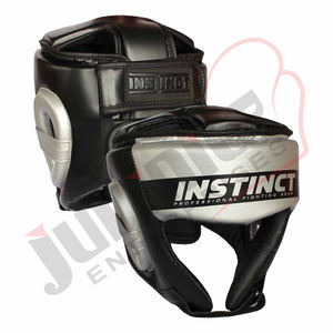 Protector de cabeza unisex de cuero genuino de calidad superior, casco deportivo al por mayor con logotipo personalizado, el mejor equipo de protección de boxeo para adultos - Product Image 1