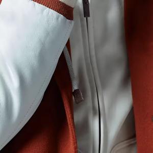 Chaqueta Universitaria de Invierno para Hombre, Talla Grande, Logotipo Personalizado al por Mayor, Posición Frontal, Cortavientos, Transpirable, de Forro Polar - Product Image 5