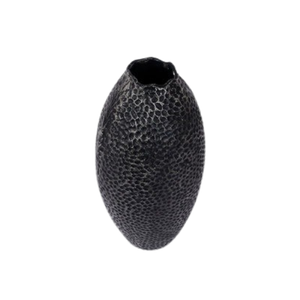 all <b>Black</b> Hammered Metal <b>Vase</b> For Home Decor - Product Image 3