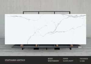 Concepts d'aménagement intérieur minimaliste moderne utilisant des dalles de porcelaine grises à haute brillance de 800x2400 mm - Product Image 1