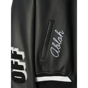 Windbreaker Gentlemen Warm <b>Jacket</b> Hot Sale Embroidered Leather <b>Jacket</b> Street Style Leather Fashion - Product Image 3