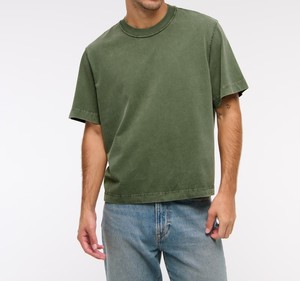 เสื้อยืดผู้ชายคุณภาพดีล่าสุด ราคาขายส่ง เสื้อยืดแขนสั้นแบบซักแล้ว เสื้อยืดผู้ชายสั่งทำพิเศษ ผ้าฝ้าย 100% เสื้อยืดวินเทจแบบฟอกสี - Product Image 6