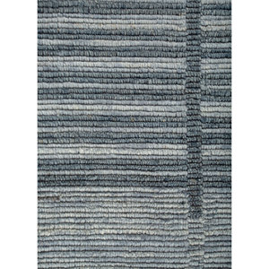 Alfombra de Lana Clásica a Rayas Azules Contour, Alfombra Rectangular Grande de 9x12 para Pasillo, Tejida a Mano HWL-181 para Sala de Estar - Product Image 3