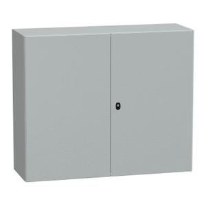 Per SCHNEIDER ELECTRIC NSYS3D101240D - Pannello di montaggio a parete in acciaio per quadri elettrici S3D con doppia porta piana e piastra di montaggio - Product Image 1