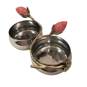 Bol en métal doré de qualité supérieure bol de pièce maîtresse de table créatif bol de rangement rond moderne en prix de gros - Product Image 6