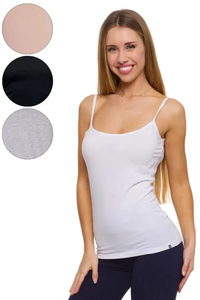 เสื้อกล้ามสายเดี่ยวของผู้หญิงเสื้อถัก100% ทึบลำลองลูกไม้ปรับแต่งได้คุณภาพสูง - Product Image 5