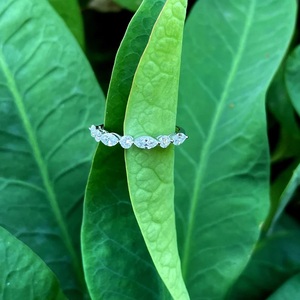 IGI Marquise Lab Grown Diamond Ring Bague en diamant en or 14K pour mariage et bague de fiançailles ou bande - Product Image 4