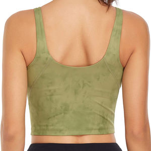 Ropa deportiva clásica Sujetador deportivo Top Fitness hecho a medida en blanco Causal Gym Sports Bra para mujer - Product Image 3