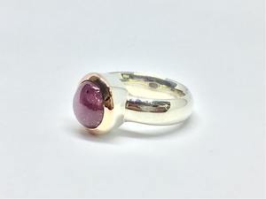 Anillo de Compromiso con Rubí Estrella Natural Certificado de 10x10 MM, Engaste en Bisel, Certificado por Terceros, Plata 925, Estilo Vintage, Chapado en Oro - Product Image 2