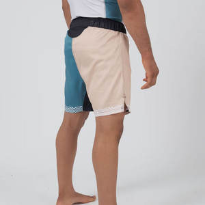 กางเกงขาสั้น BJJ สองโทนสีแบบกำหนดเองกางเกงขาสั้นสำหรับต่อสู้เพื่อการฝึกยืดได้4ทางแบบแห้งเร็วดีไซน์บล็อกสี - Product Image 5