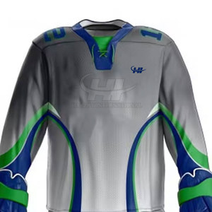 Uniforme de Hockey sobre Hielo Cómodo y Transpirable, Talla Personalizada, con Logotipo Personalizado, 100% Poliéster, en Stock - Product Image 4