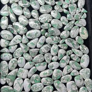 Agate naturelle de qualité AAA, en vrac, couleur verte, pierres précieuses de variscite cabochon de différentes tailles, pour la guérison énergétique, fournisseur tiers - Product Image 3