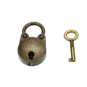 Yh1663 Antique Bạc 3Pcs Set Kim Loại Khóa Gấu Ổ Khóa Với <span class=keywords><strong>Skeleton</strong></span> <span class=keywords><strong>Key</strong></span> Chống Trộm ABS Máy Tính Xách Tay Có Sẵn Trong Vàng Bronze - Product Image 3