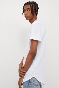100% coton ourlet rond T-shirt en coton de haute qualité pour homme blanc - Product Image 3