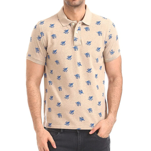 Venta al por mayor 100% algodón hombres Polos manga corta 3 botones clásico ajuste Casual camiseta - Product Image 1