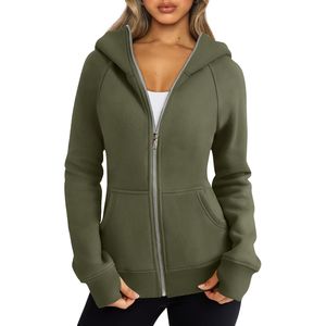 New Style Custom Logo Women's Casual Solid <b>Short</b> Winter Long Sleeved Fleece Knitting Hoodie <b>Jogger</b> Stacked Pants - Product Image 1