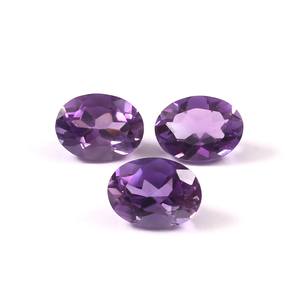 Cuarzo amatista natural facetado púrpura 8x6MM Color violeta piedra preciosa suelta tamaño de anillo de corte ovalado para la fabricación de joyas - Product Image 3
