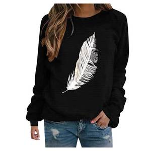 Sudaderas modernas para mujer, jersey de cuello redondo de manga larga, liso personalizable para imprimir logotipos, promociones, marcas y eventos - Product Image 1