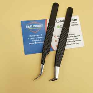 Pince à épiler diamantée en acier inoxydable de haute précision pour extensions de cils pince à épiler volume avec pointe pointue - Product Image 3