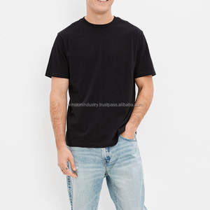 Camiseta para hombre con logotipo personalizado al por mayor 100% algodón/bambú/fibra liso informal con sublimación para camiseta para hombre - Product Image 3