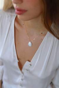 Rainbow Moonstone Pear Gemstone Wired <b>Chain</b> Necklaces Bohemian 925 <b>Sterling</b> <b>Silver</b> Gold Plated Handmade Pendant Necklaces <b>Women</b> - Product Image 5
