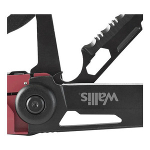Multi-utensile di Sopravvivenza Wallis con 13 Funzioni, Manico in Alluminio Rosso e Nero - Product Image 4