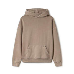 Sudadera con capucha de talla grande para hombre, sudadera de invierno con logotipo impreso bordado a la moda informal para gimnasio al aire libre - Product Image 1