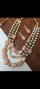 Ensemble de bijoux plaqué or Kundan traditionnel indien et ensemble de collier en cuivre pour femmes et filles accessoires indiens bijoux femmes - Product Image 3