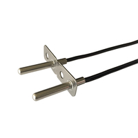 Sensor Suhu Termistor Flens QCZH NTC 10k B3950 Akurasi 1% -40~200 Hitam Waktu Respons 15 Detik untuk Penanak Nasi