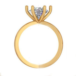 Durable 10K Gold 2 Ct Moissanite Bezel Set Wedding Ring E Color Brilliant Cut VVS2 Clarity Premium Craftsmanship Luxury Jewelry - Product Image 2