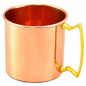 Meilleure vente en gros de tasses à mule de Moscou en cuivre pur tasses en céramique au fini mat solide pour boissons multiples gobelets en acier inoxydable - Product Image 6