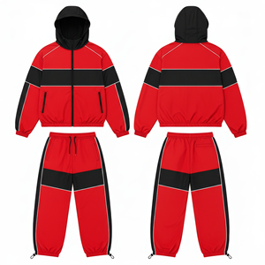 Survêtements de loisirs et de sport urbains 2026, tendance, de haute qualité, couleur unie, avec poches zippées, respirants et légers, en stock - Product Image 6