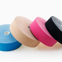 Bande de kinésiologie imperméable en rouleaux jumbo, en tissu élastique avec colle acrylique, pour usage sportif et médical, certifiée CE, matériau OEM