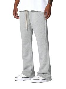 กางเกงวอร์มขาบาน ลดราคา ผ้าฝ้าย 80% โพลีเอสเตอร์ 20% กางเกงจ็อกเกอร์ผู้หญิง ขอบยางยืด เป็นมิตรกับสิ่งแวดล้อม แห้งเร็ว ผ้าแคนวาส สีเฮเธอร์ - Product Image 3