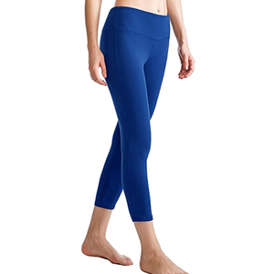 Leggings de yoga extensibles pour femmes, taille haute, de fitness, décontractés, pantalons capri avec service OEM, nouvelle collection - Product Image 2