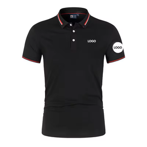 Camisas de Golf Personalizadas para Hombre, 100% Algodón, de Secado Rápido, con Técnica de Bordado, Diseño Liso y Tejido de Punto - Product Image 3