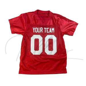 Conjunto de Camiseta de Fútbol Americano de Verano de Talla Grande, Transpirable y Personalizada de Alta Calidad, al por Mayor, de Manga Corta para Niños y Jóvenes - Product Image 6