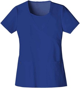 Customized Logo Wholesale Good Quality Hospital Uniform Short Sleeves Women <b>Nurse</b> <b>Scrub</b> Top - Product Image 4