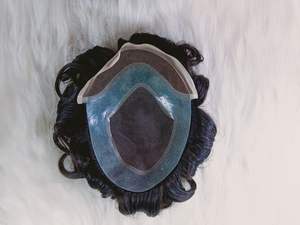 Perruque de cheveux Remy pour hommes Sharp par HairUWear Ancora modèle de remplacement de cheveux avec Toupet droit de conception de vague profonde lâche - Product Image 3