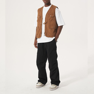 Pantalon cargo personnalisé avec plusieurs poches, avec cordon de serrage, pantalon de survêtement décontracté en coton, pantalon de sport de haute qualité, jogging, pantalon cargo pour homme - Product Image 4