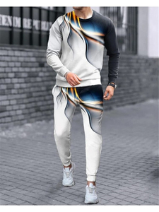 Chándal de hombre ajustado de diseño personalizado, nuevo estilo, ropa de gimnasio de lana para correr, Fitness, traje de sudor con logotipo impreso y sublimación - Product Image 4