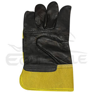 ถุงมือหนังสำหรับใช้งานในอุตสาหกรรมถุงมือทำงานหนังป้องกันการลื่นหน้าจอสัมผัสคุณสมบัติป้องกันความร้อน - Product Image 4