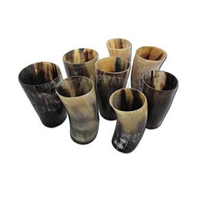 Premium Vintage Design Hand Polished <b>Beer</b> Drinking Buffalo Horn Glass Manufacturer <b>Table</b> Top Horn Glass Wholesale Exporter - Product Image 1