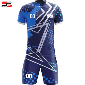 Ensemble de maillot et short de football de haute qualité, design personnalisé, logo, respirant, léger, vêtements de sport d'été, couleurs et tailles personnalisées - Product Image 6
